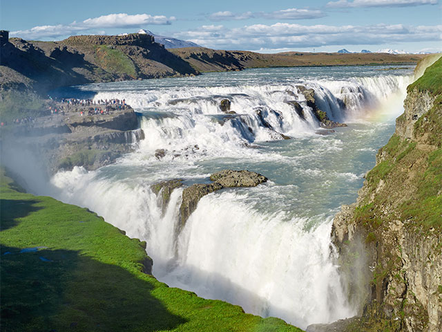 Gullfoss waterfalls in Iceland