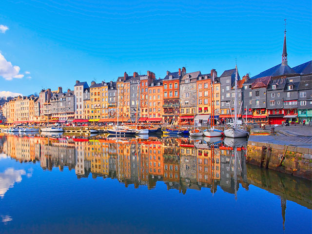 Summers day in Honfleur, France