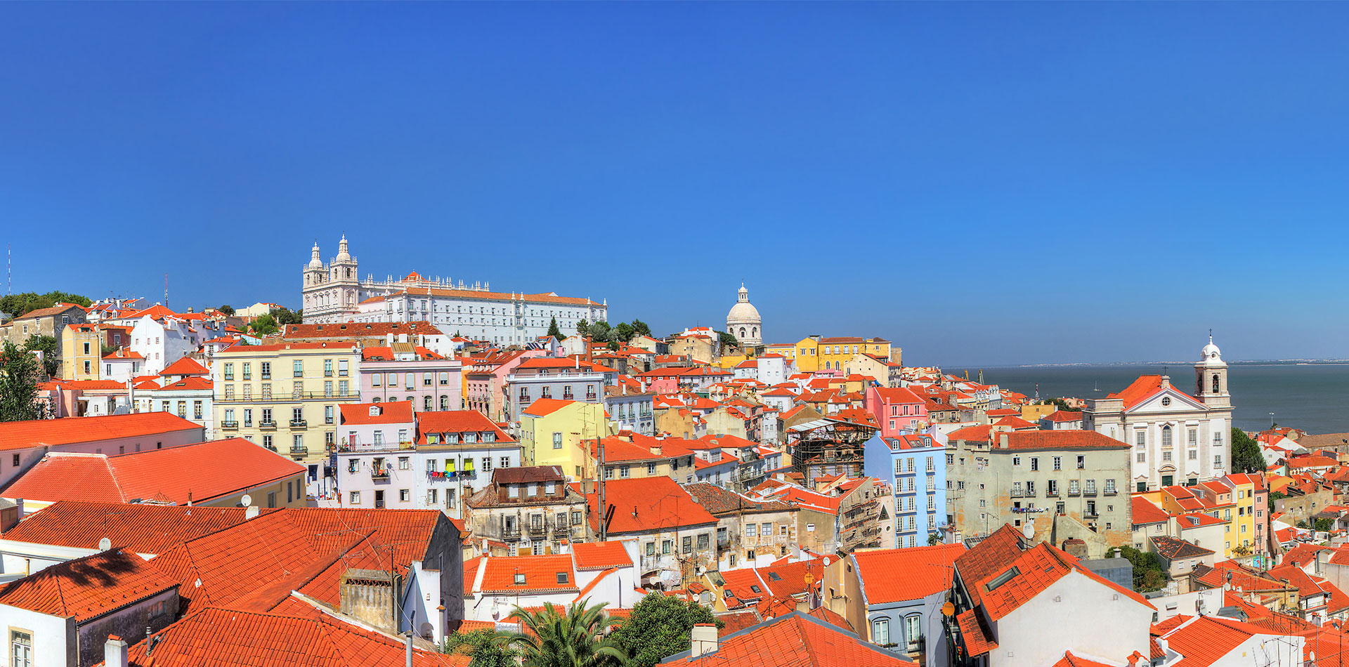 Lisbon, Portugal old city skyline