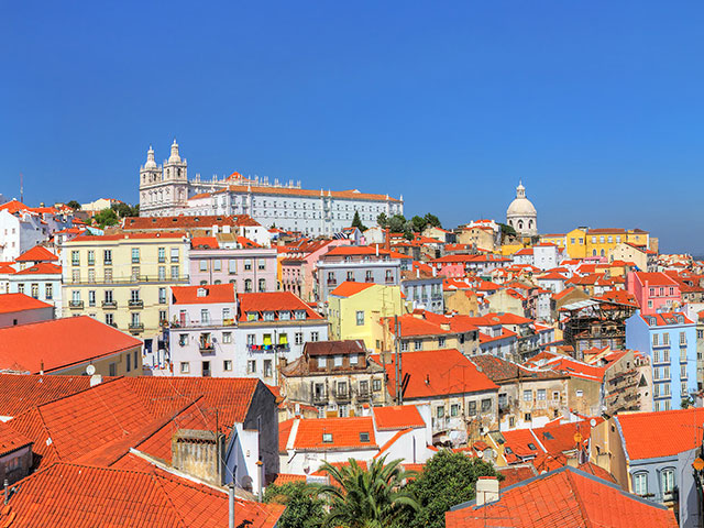 Lisbon, Portugal old city skyline