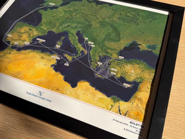 Bespoke cruise map example