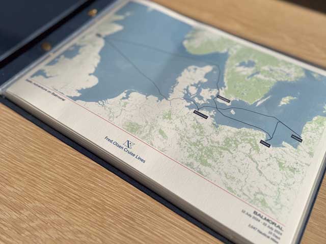Bespoke cruise map example