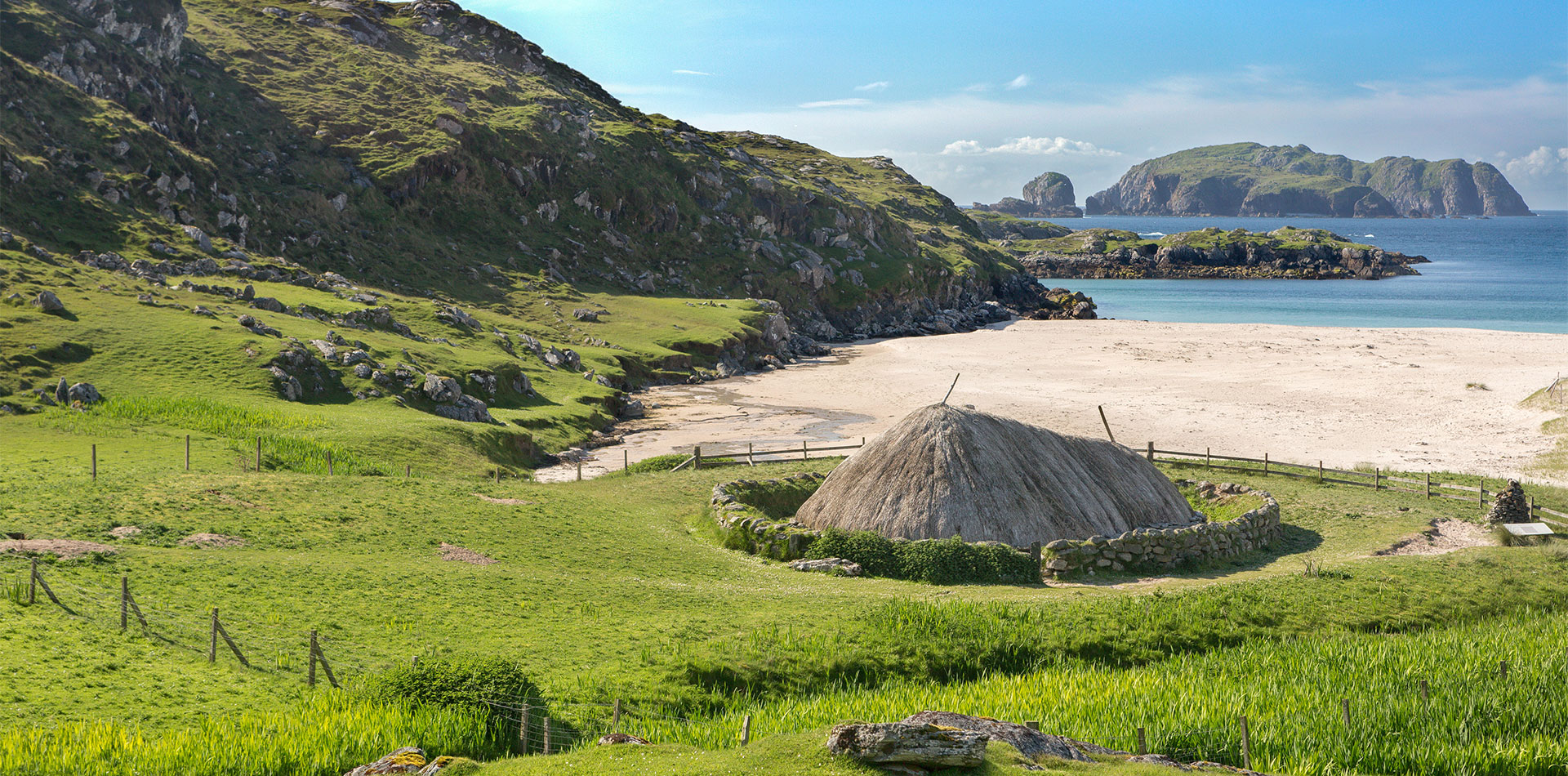 Old blackhouse on the Isle of Lewis, Scotland 