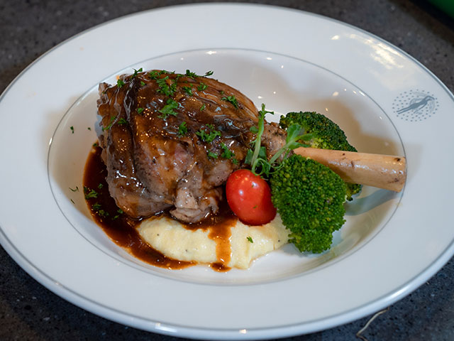 Braised Lamb Shank dish