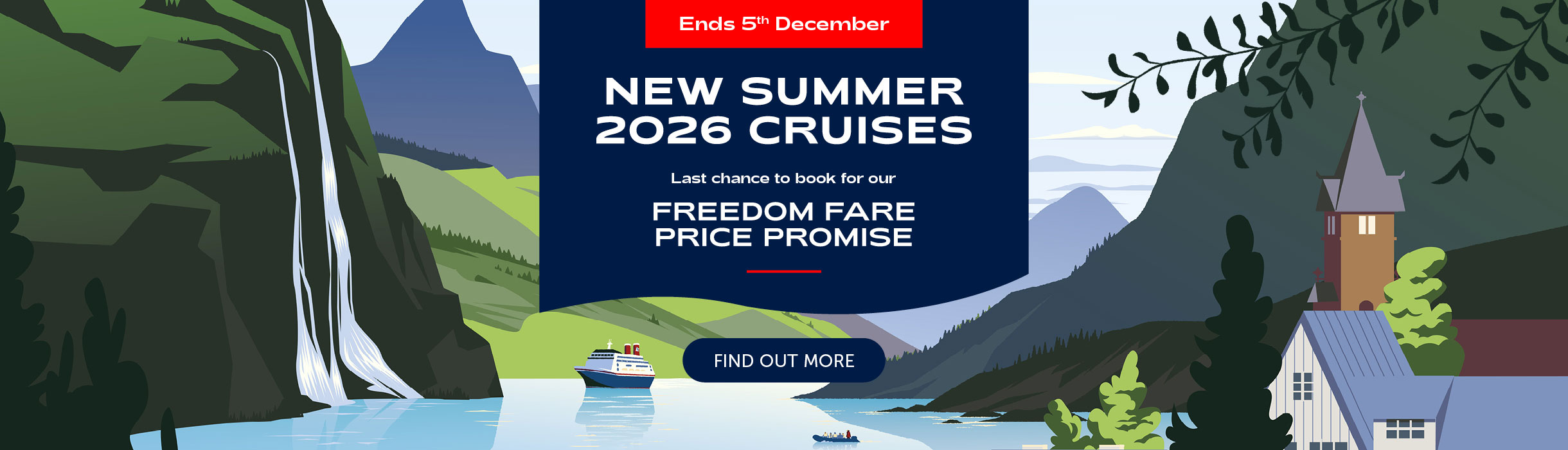 Cruise to the Norwegian Fjords in summer 2026