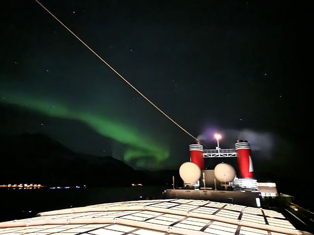 “The Northern Lights from our balcony” – Laura Broxton