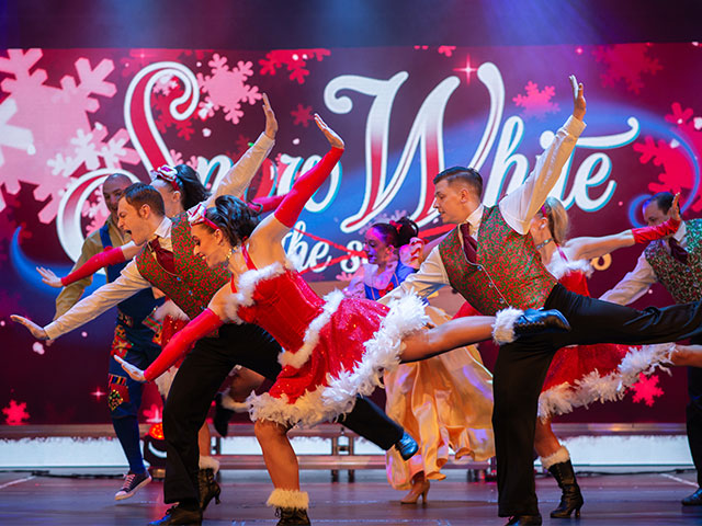 Singers and Dancers in the evening entertainment show, pantomime