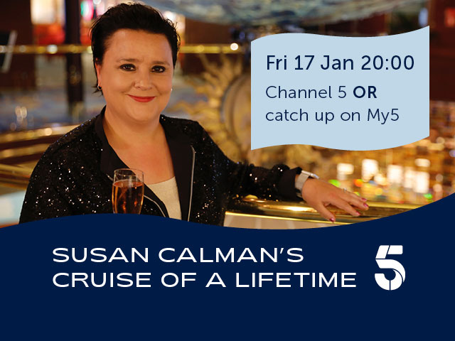 Susan Calman on board Fred. Olsen's Bolette