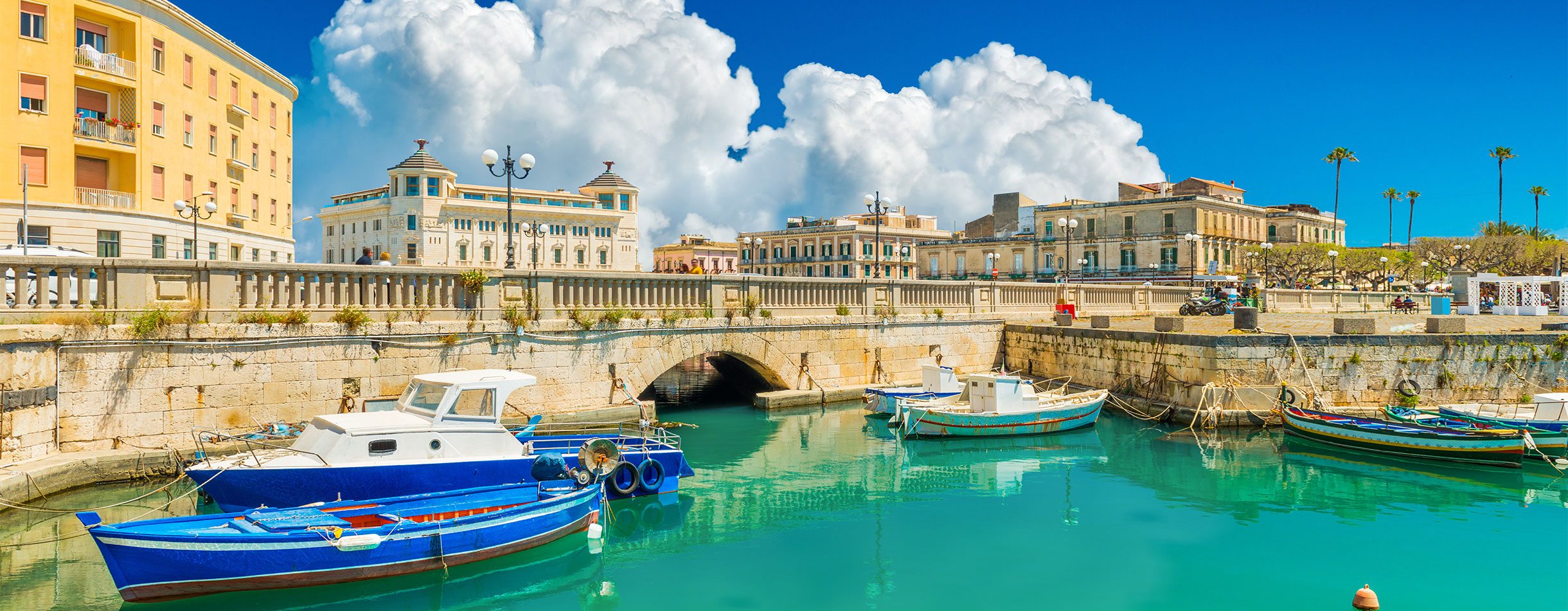 Scenic view of Ortygia, Syracuse, Italy