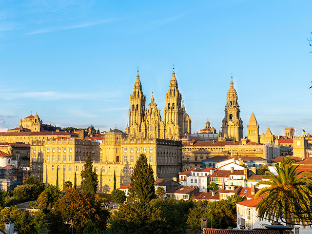 Santiago de Compostela; La Coruna in Spain