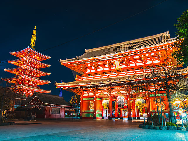 Senso-ji Buddhist temple, Tokyo, Japan