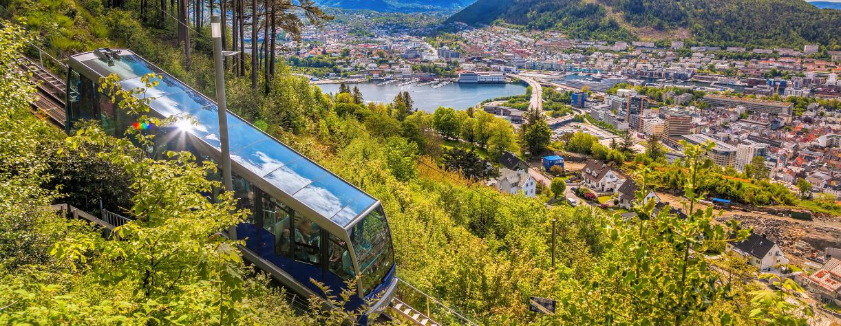 Floibanen Railway, Bergen, Norway