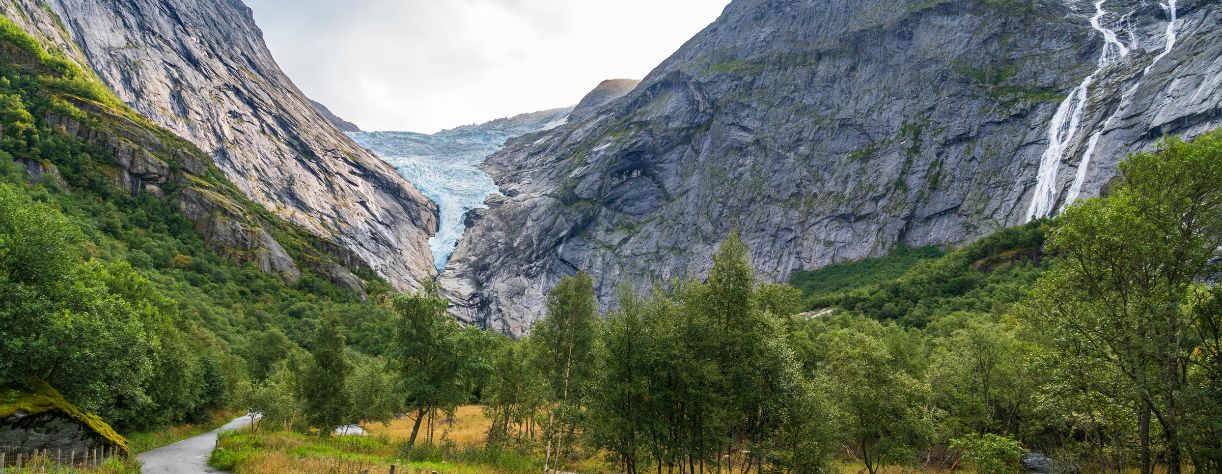 Briskdal Glacier near Olden, Norway