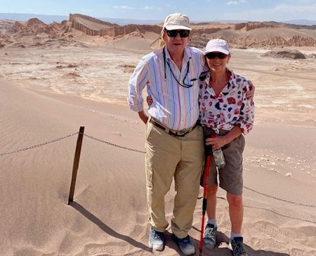 Mr and Mrs Phillpotts in the Atacama Desert