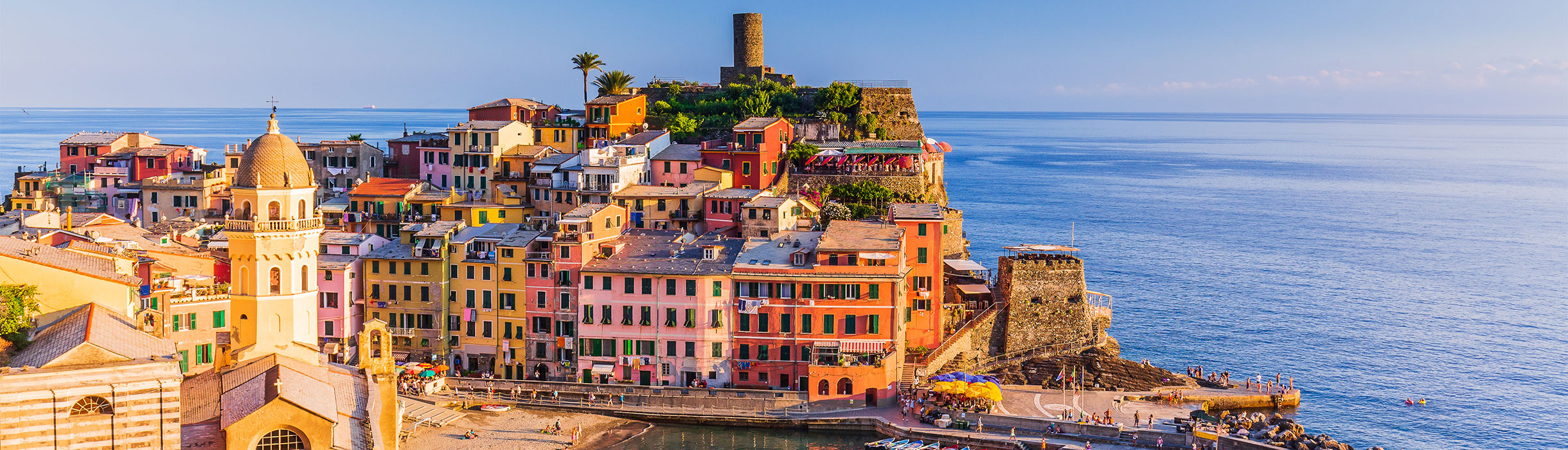 Colourful houses in Cinque Terre,  Italy
