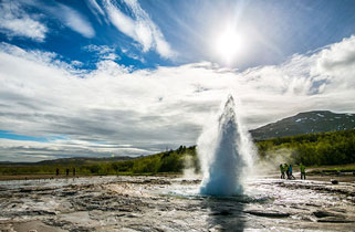 The Strokkur Geysir, Iceland