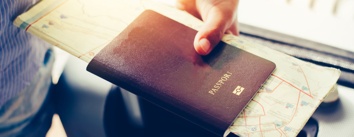 Guest with passport for Fred. Olsen fly cruise Guest with passport for Fred. Olsen fly cruise