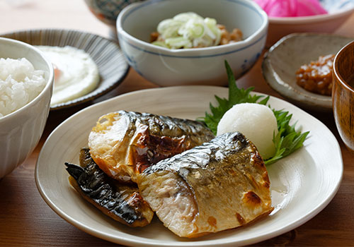 Traditional Japanese cuisine on a table Traditional Japanese cuisine on a table