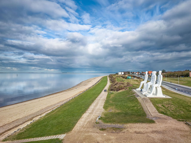 Men at sea statues, Esbjerg, Denmark
