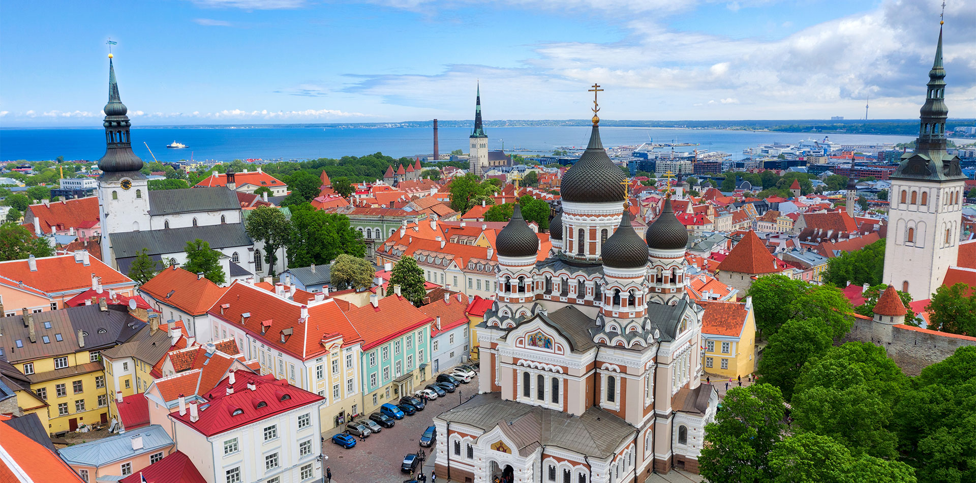 Views over Tallinn, Estonia