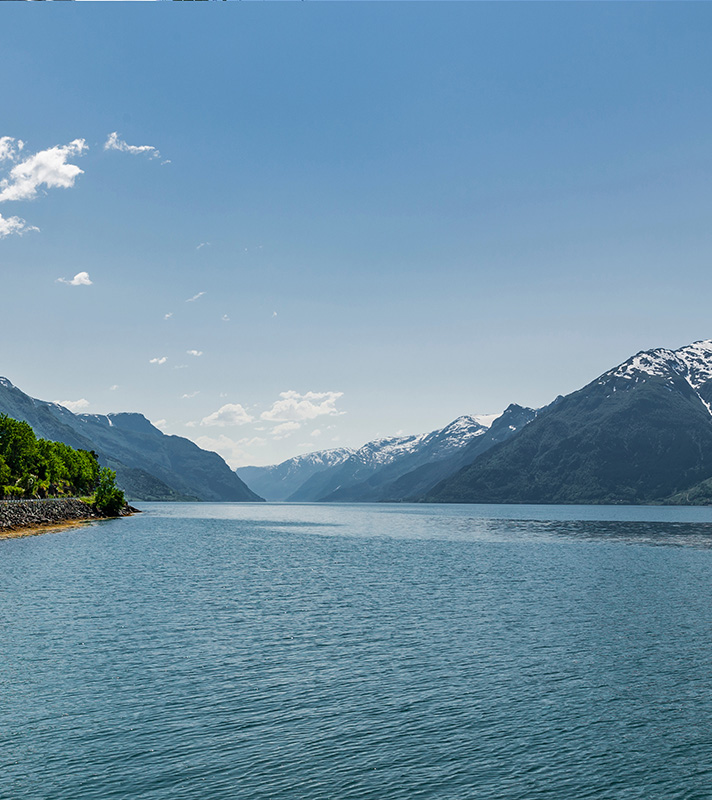 Scenic Summertime Fjords of Norway