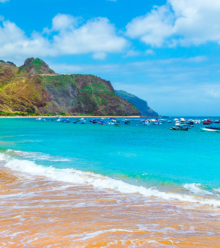 Views of beach in Tenerife