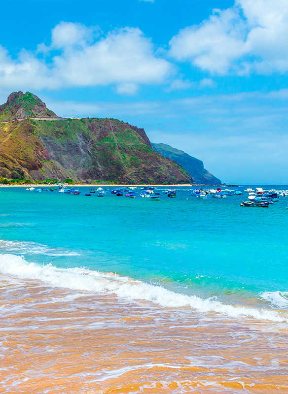 Views of beach in Tenerife