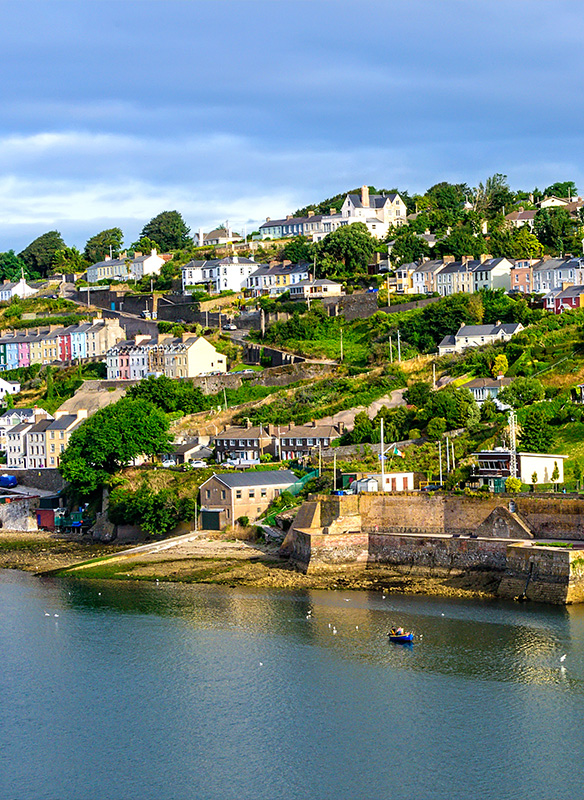 Fishing village of Cobh in Ireland