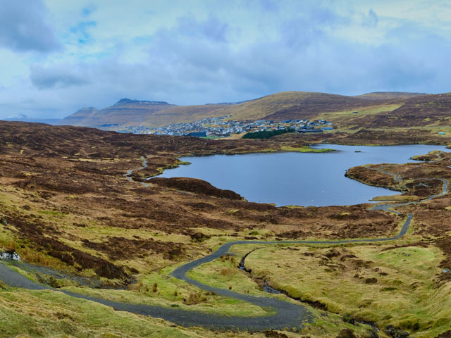 View of Runavik, Faroe Islands