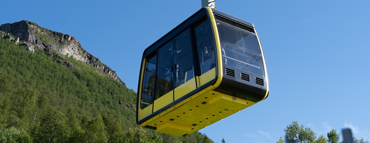Fjellheisen cable car in Tromso, Norway