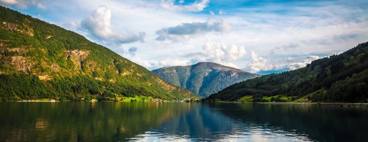 A panoramic view of Sognefjord