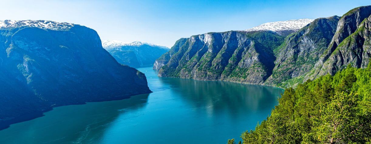 Sognefjord during summer