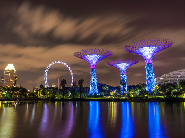 Singapore at night