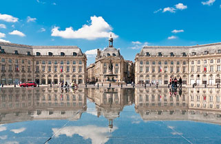 Place de la Bourse square in Bordeaux, France