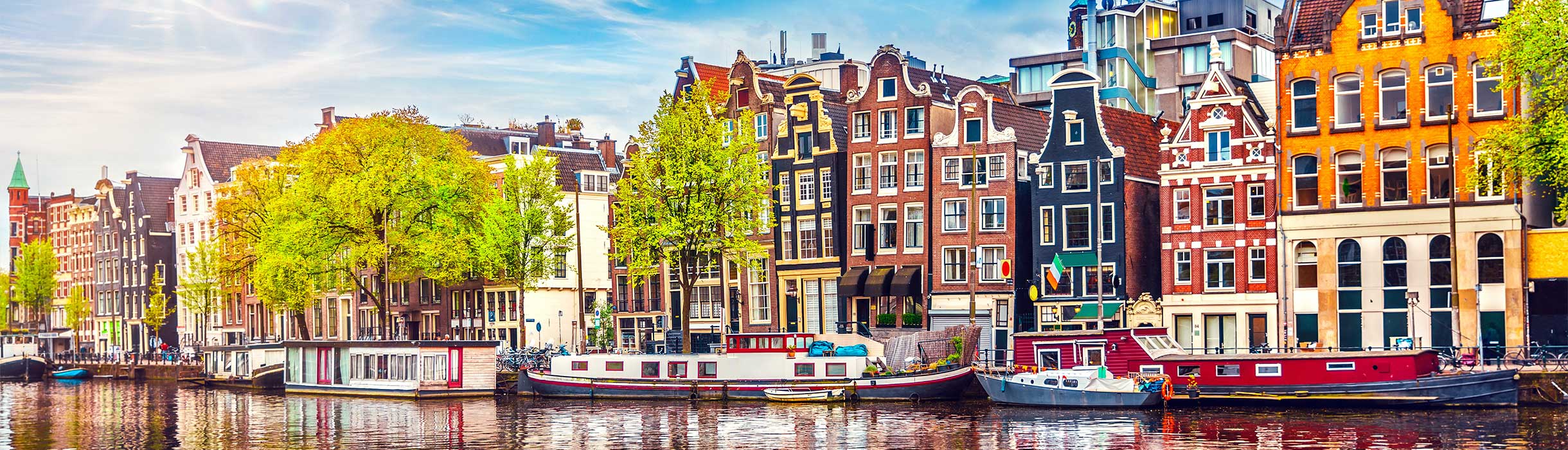 Buildings along the canal, Amsterdam, Netherlands