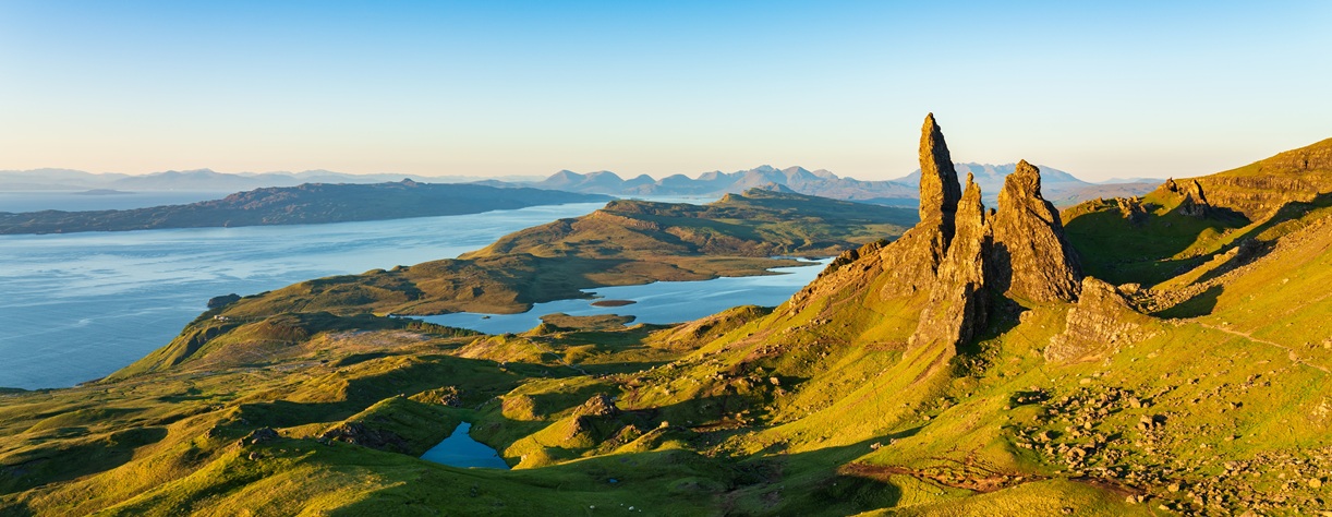 Old Man of Storr rock formation on the Isle of Skye