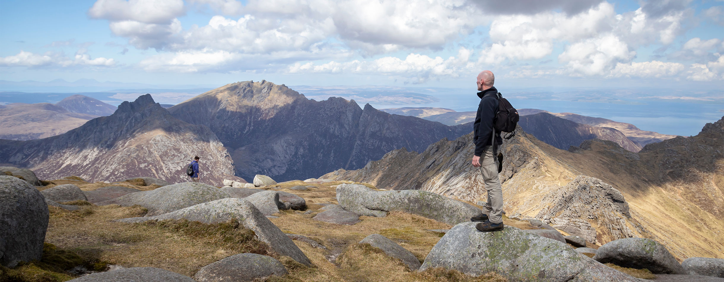 Sleeping warrior, Arran mountains, Scotland 
