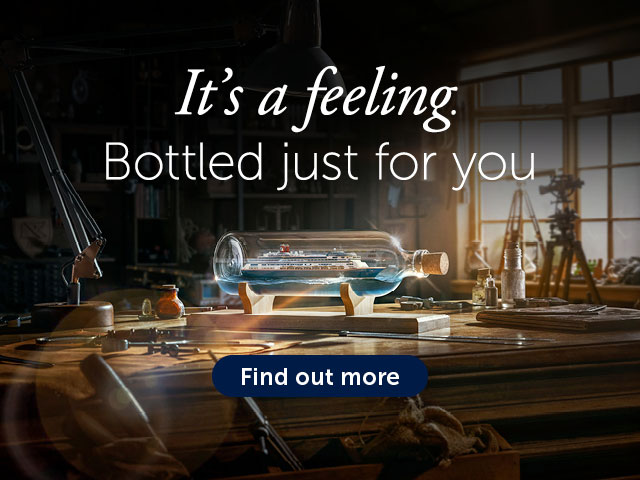 Fred. Olsen ship in a bottle in the alchemists workshop