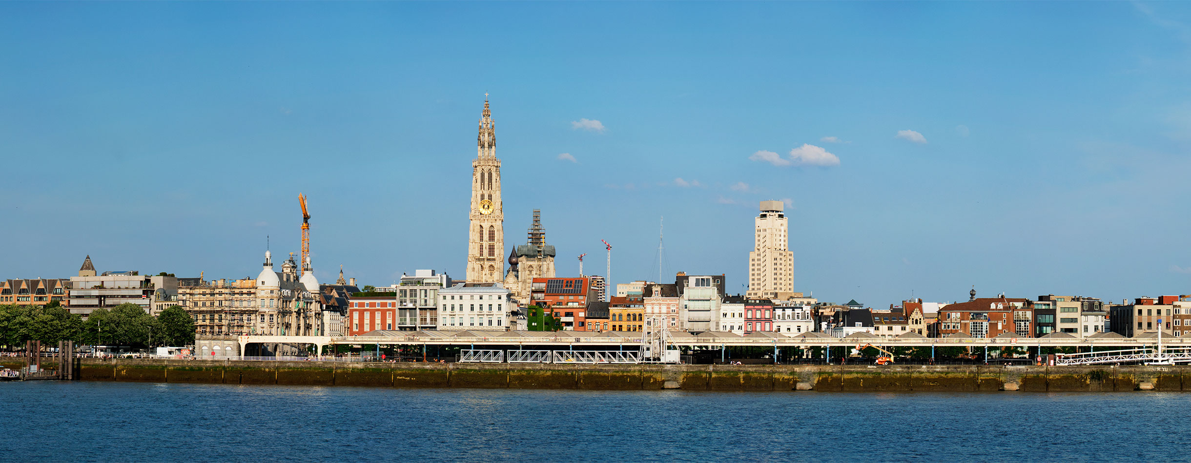 Views from the Western Scheldt River, Antwerp