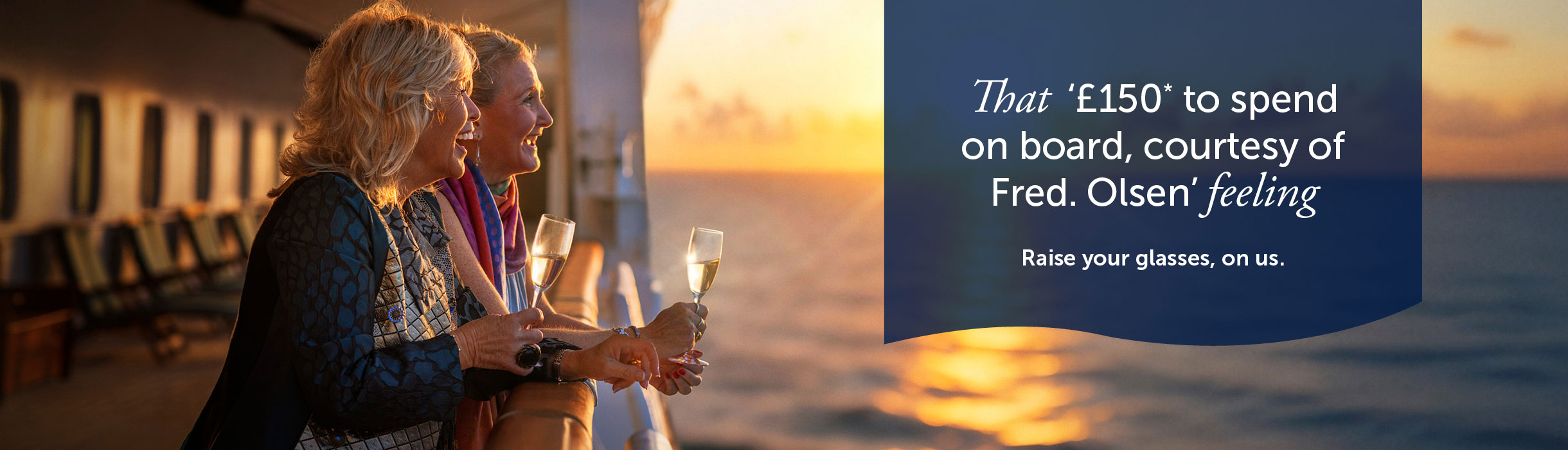 Guests having drinks on deck