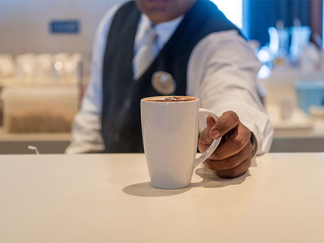 Coffee in the Bookmark Cafe, Bolette