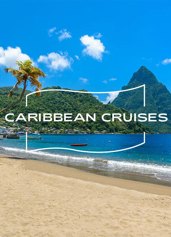 Sunshine views of the Pitons, Antigua, Caribbean