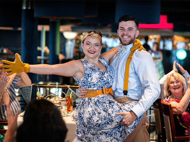 Entertainment at the Jubilee Afternoon tea event, Borealis