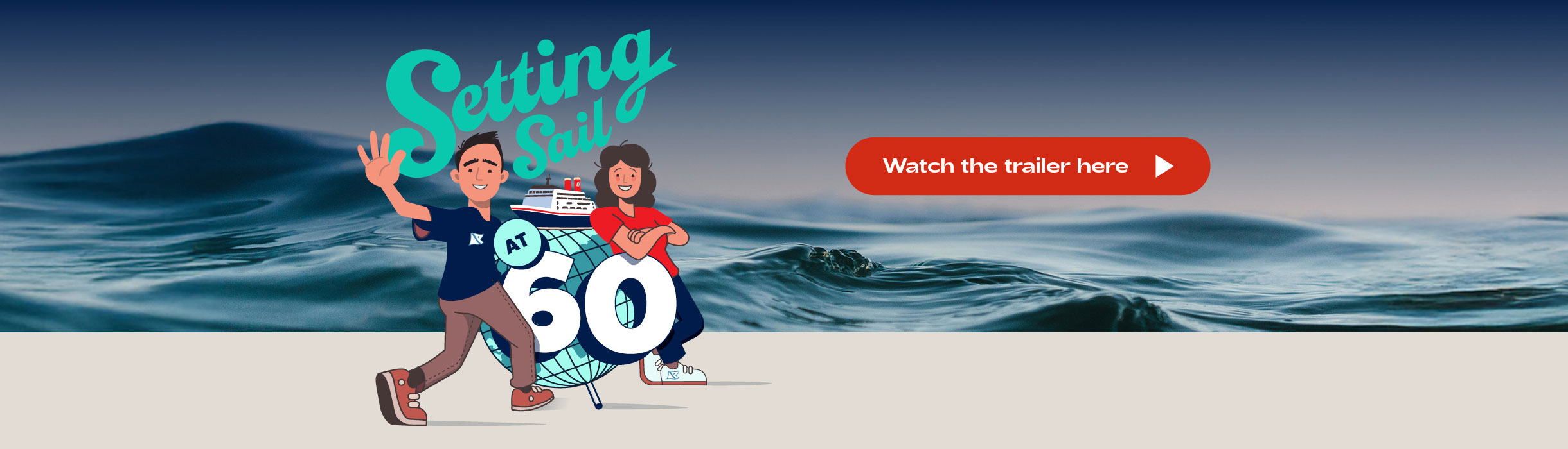 Setting sail at sixty graphic, Fraser and his Mum