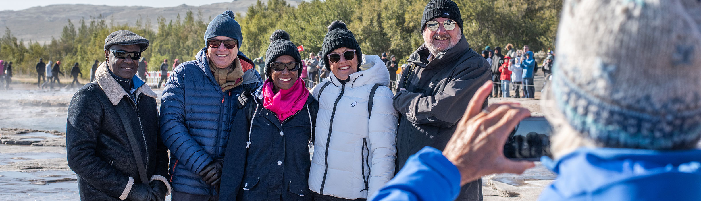 Guests ashore in Iceland