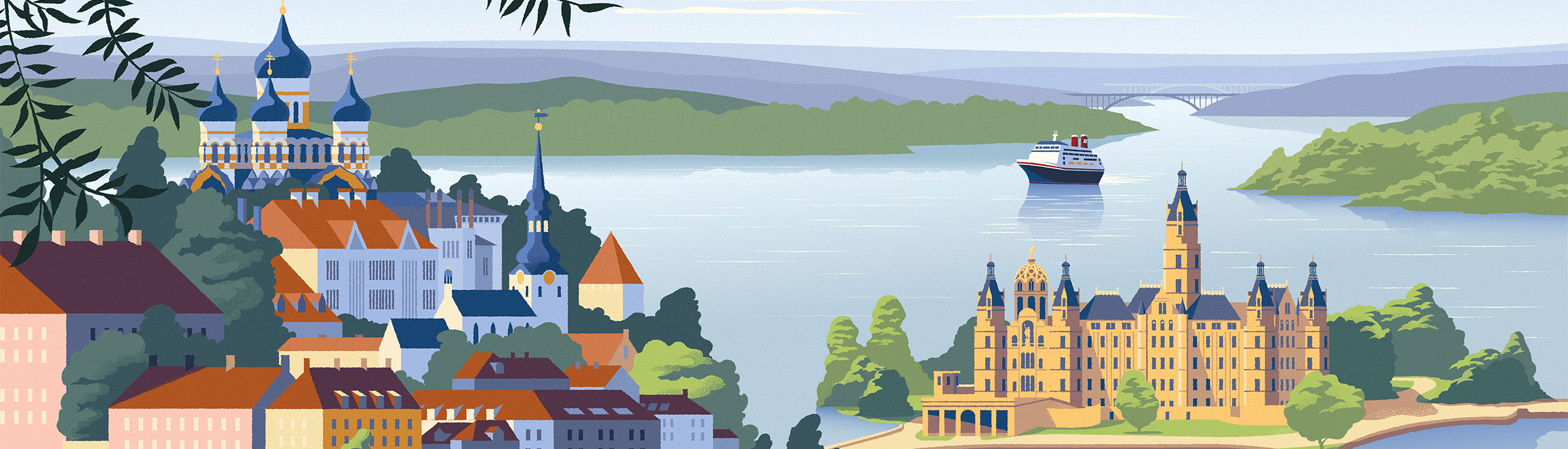 Baltic cruises illustration