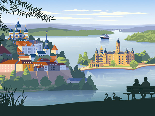 Baltic cruises illustration