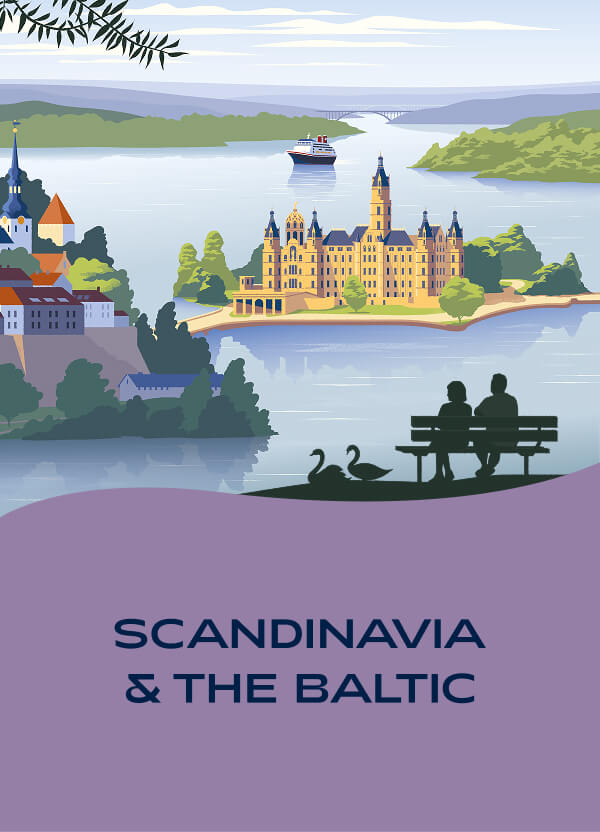 Scandinavia & The Baltic Cruise Destination Illustration