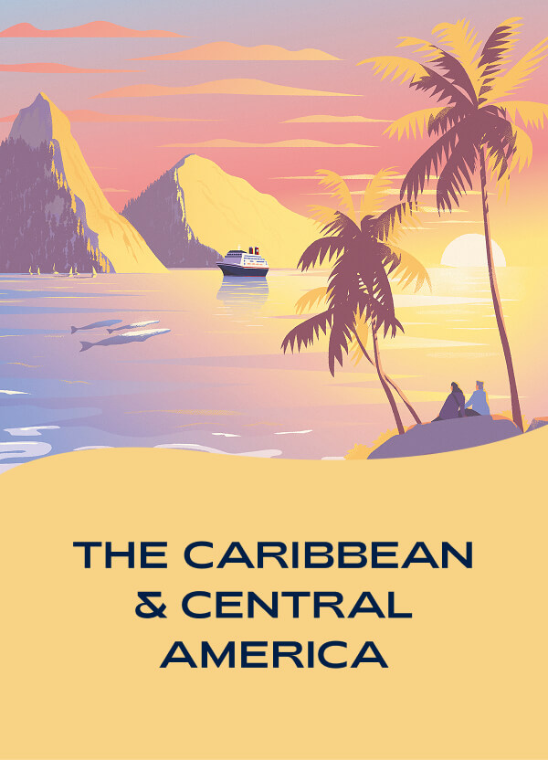 The Caribbean & Central America Cruise Destination Illustration