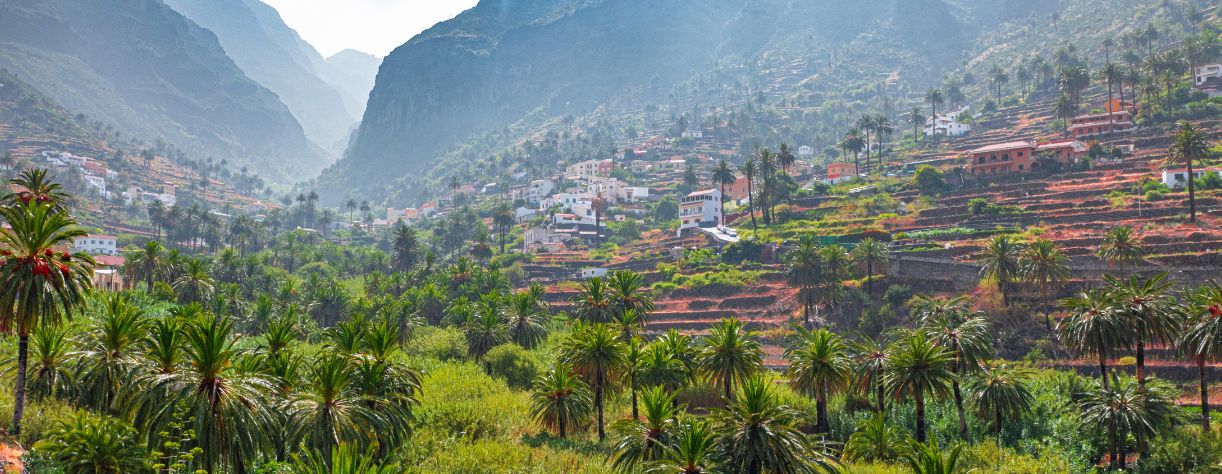 View of Valle Gran Rey, La Gomera